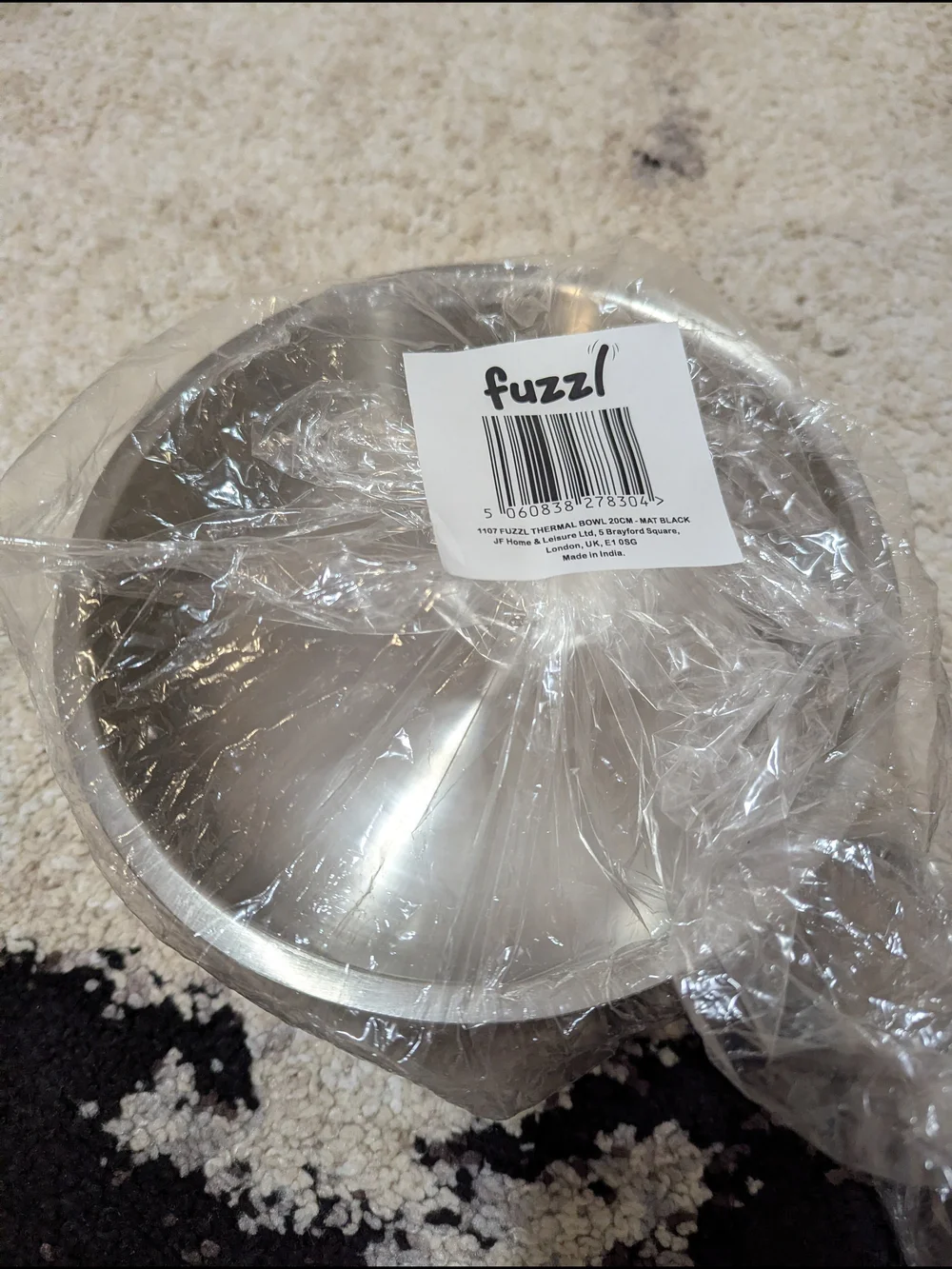Fuzzl Thermal Bowl - Matte Black